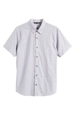 TravisMathew Sweet & Tangy Short Sleeve Button-Up Shirt in Quiet Shade