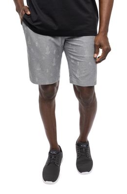 TravisMathew Warmer Climates Stretch Performance Shorts in Heather Quiet Shade