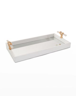Tray with Selenite Handles
