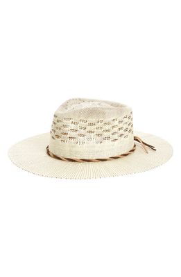 Treasure & Bond Beaded Panama Hat in Ivory Combo