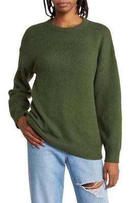 Treasure & Bond Crewneck Sweater in Green Pinopsida