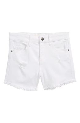 Treasure & Bond Distressed Denim Shorts in White
