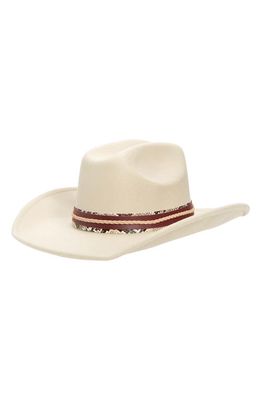 Treasure & Bond Felt Cowboy Hat in Tan Light Combo