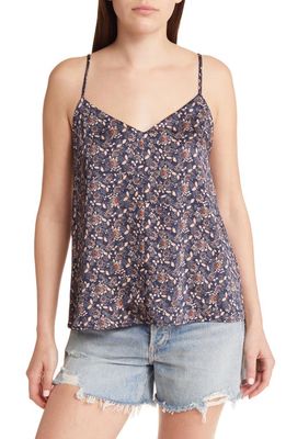 Treasure & Bond Floral Print Button Back Camisole in Navy Louis Floral