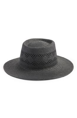 Treasure & Bond Handwoven Straw Hat in Black