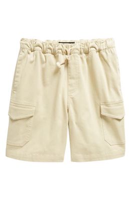 Treasure & Bond Kids' Cotton Cargo Shorts in Beige Khaki