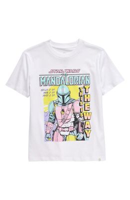 Treasure & Bond Kids' Graphic T-Shirt in White Mandalorian