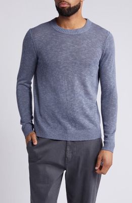 Treasure & Bond Linen & Cotton Crewneck Sweater in Grey Folkstone