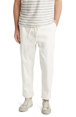 Treasure & Bond Pull-On Crop Tapered Pants in Ivory Egret