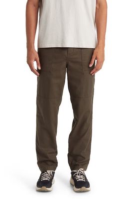 Treasure & Bond Relaxed Fit Cotton Pants in Brown Wren