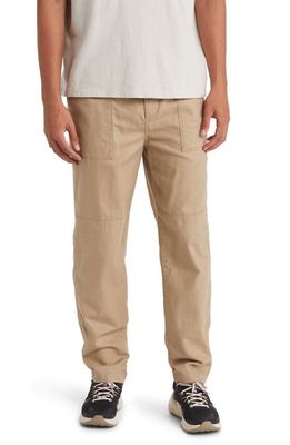 Treasure & Bond Relaxed Fit Cotton Pants in Tan Burrow