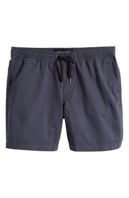 Treasure & Bond Solid Deck Stretch Cotton Shorts in Navy India Ink