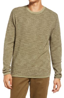 Treasure & Bond Space Dye Cotton Sweater in Olive Multi