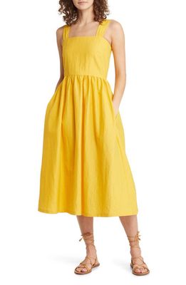 Treasure & Bond Square Neck Sundress in Yellow Whip