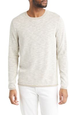 Treasure & Bond Textured Cotton Sweater in Ivory Egret