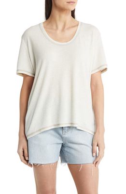Treasure & Bond Washed Textured T-Shirt in Ivory