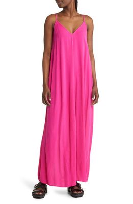 Treasure & Bond Woven Favorite Dress in Pink Cabaret