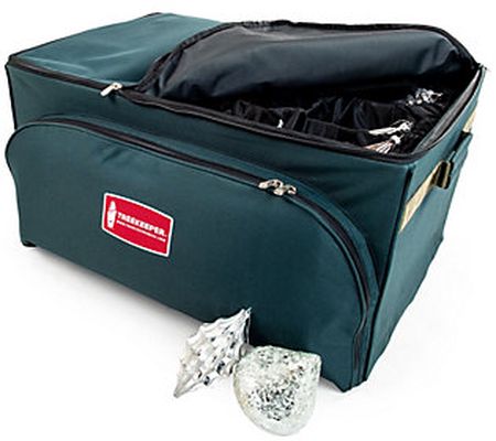 TreeKeeper Adjustable 2 Tray Oversized Ornament Storage Bag