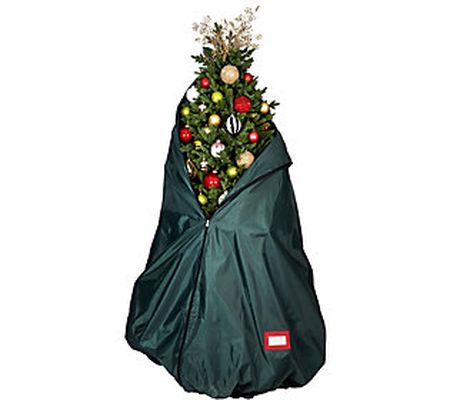 TreeKeeper Decorated Upright Tree Storage Bag w /Rolling Stand