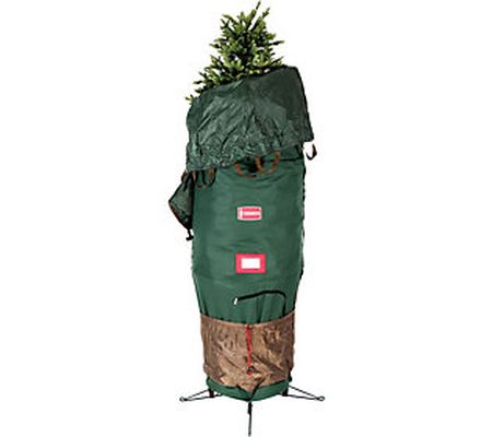 TreeKeeper Large Upright Tree Storage Bag w/ Ro lling Stand