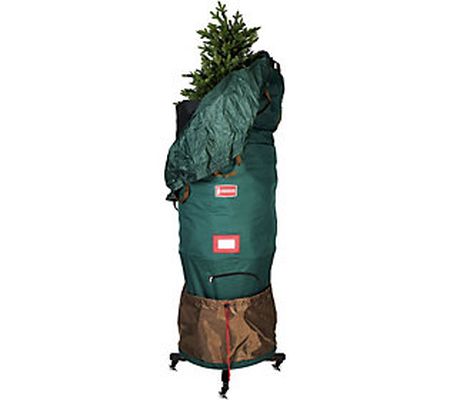 TreeKeeper Large Upright Tree Storage Bag w/Rol ling Stand 6-9