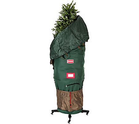 TreeKeeper Slim Upright Tree Storage Bag w/Roll ing Stand 6-9'