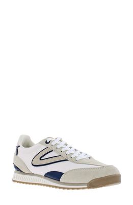 Tretorn Elite Sneaker in White/Taupe/Navy