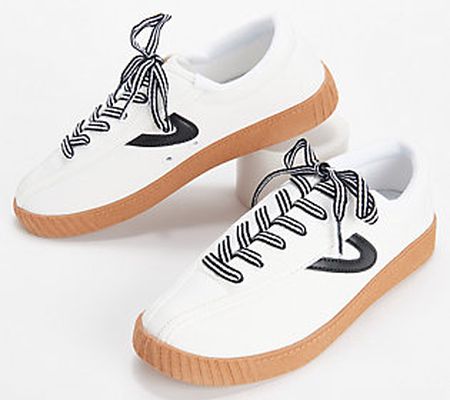 Tretorn Gum Sole Lace-Up Sneakers - Nylite Plus Canvas