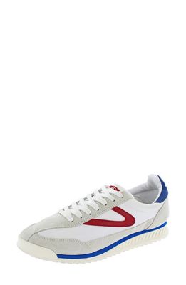 Tretorn Rawlins Retro Sneaker in White/Red/Blue