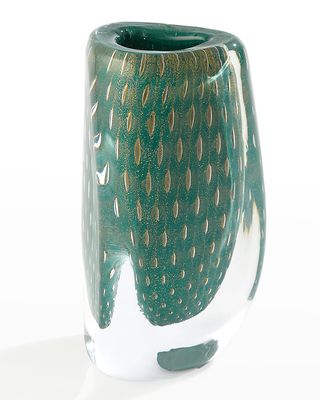 Triangular Bubbled Vase