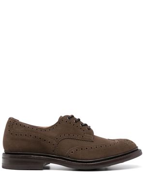 Tricker's Bourton suede lace-up brogues - Brown