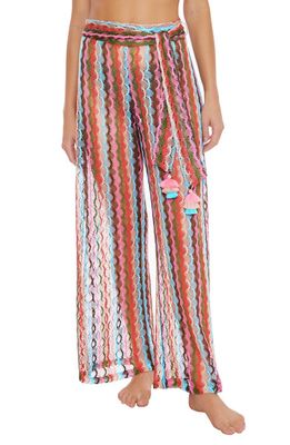 Trina Turk Iseree Cover-Up Pants in Sugarberry Multi