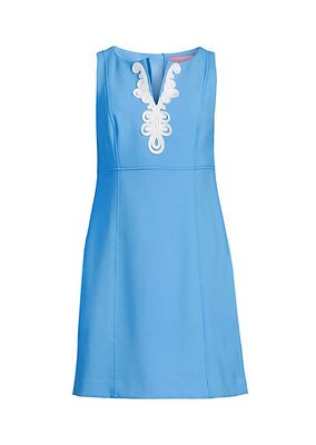 Trini Embroidered Sleeveless Minidress