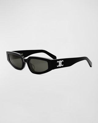 Triomphe Sleek Acetate Cat-Eye Sunglasses