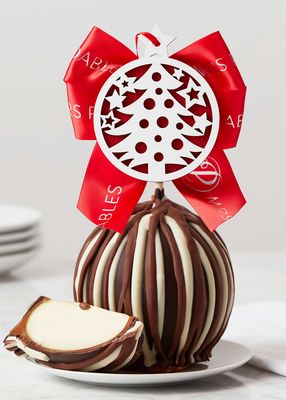 Triple Chocolate Starry Christmas Jumbo Caramel Apple