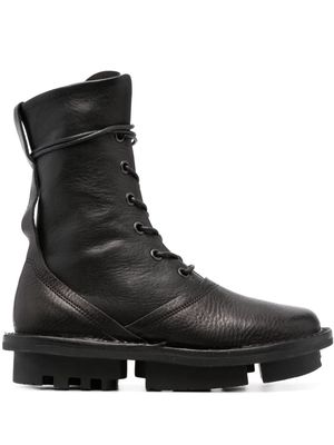 Trippen lace-up leather ankle boots - Black