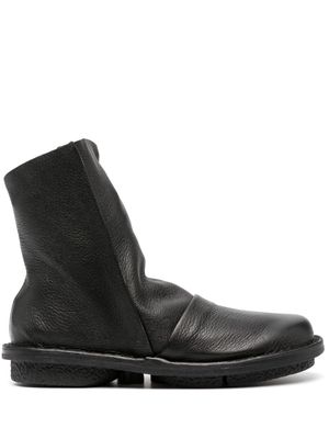 Trippen round-toe leather boots - Black