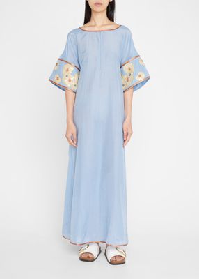 Tristana Embroidered Maxi Dress