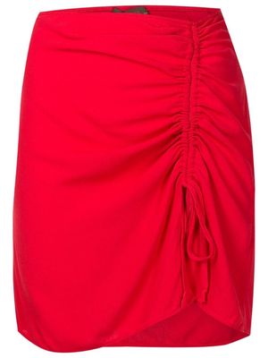 Triya ruched mini skirt - Red