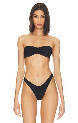 Tropic of C Bisou Bikini Top in Black