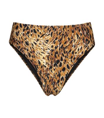 Tropic of C Vibe animal-print bikini bottoms