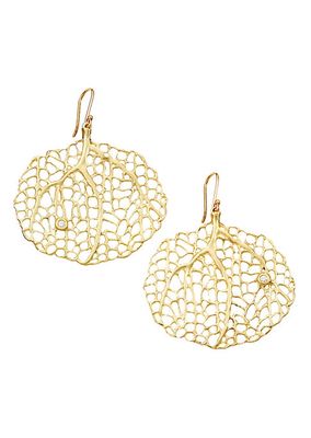 Tropical 14K Gold & Diamond Earrings