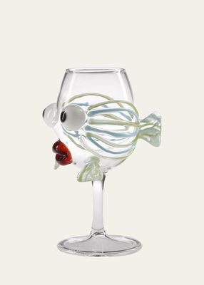 Tropical Fish Wine Glass