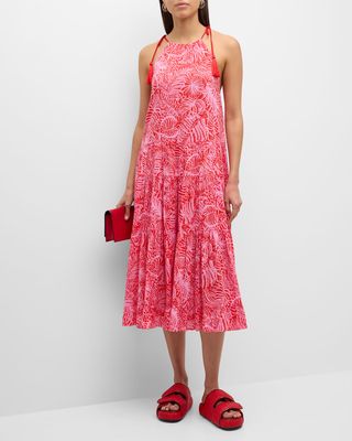 Tropical Inkblot Winnie Maxi Dress