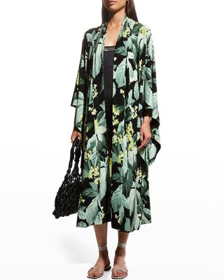 Tropical Mint Midcalf Robe