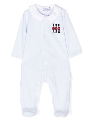 Trotters Hugo cotton romper - Blue