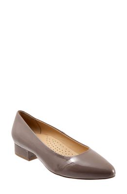 Trotters Jewel Pump in Taupe Patent