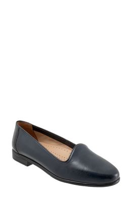 Trotters Liz Lux Flat - Multiple Widths Available in Navy