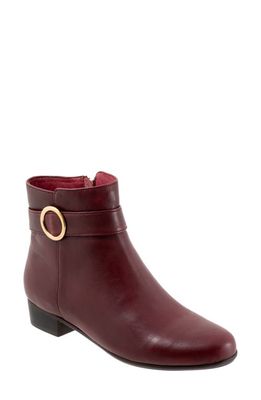 Trotters Melody Bootie in Dark Red