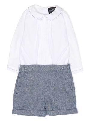 Trotters Rupert cotton shorts set - White